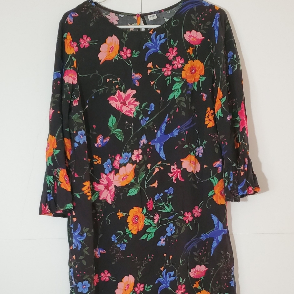 Fall floral dress